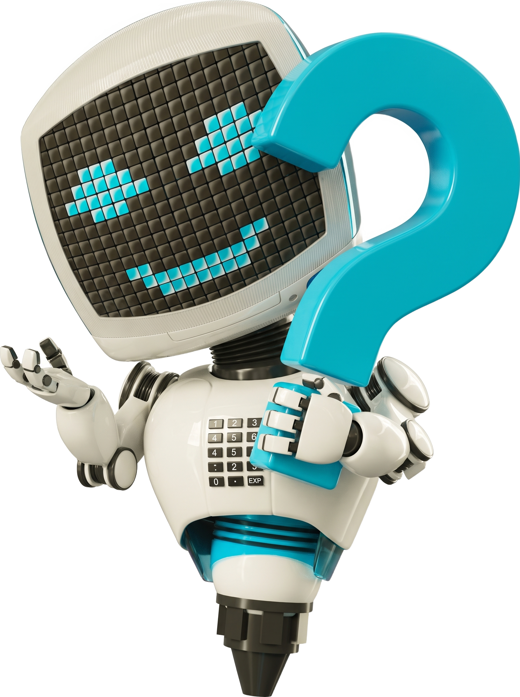 Forgi the Forganiser mascot is ready to receive your question